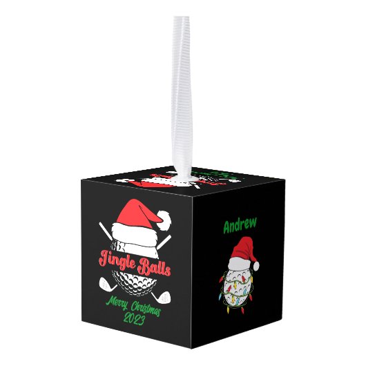 Jingle Balls Grappig Named Quirky Golf Decoratie (Achter hoekig)