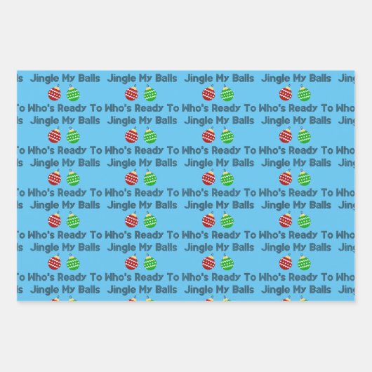 Jingle Balls Inpakpapier Vel (Voorkant 2)