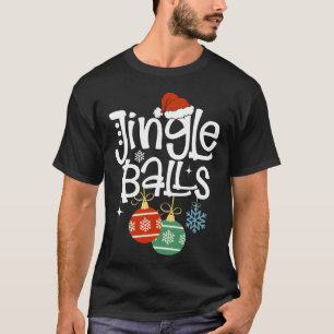 Jingle Balls Matching Kastanjes Kerstmis Paar T-shirt