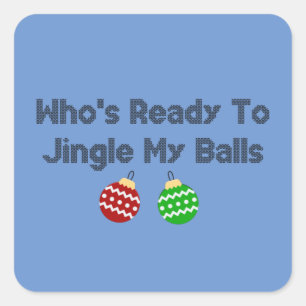 Jingle Balls Vierkante Sticker