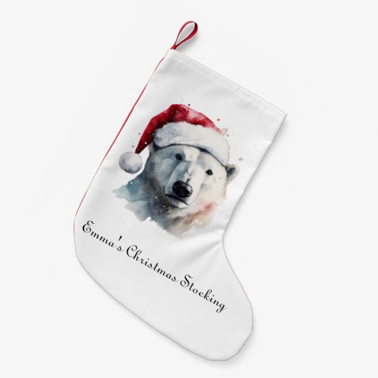 Jingle Bear Joy, custom Kleine Kerstsok (Voorkant (Hangend))