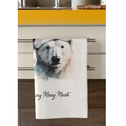 Jingle Bear Joy, custom Theedoek