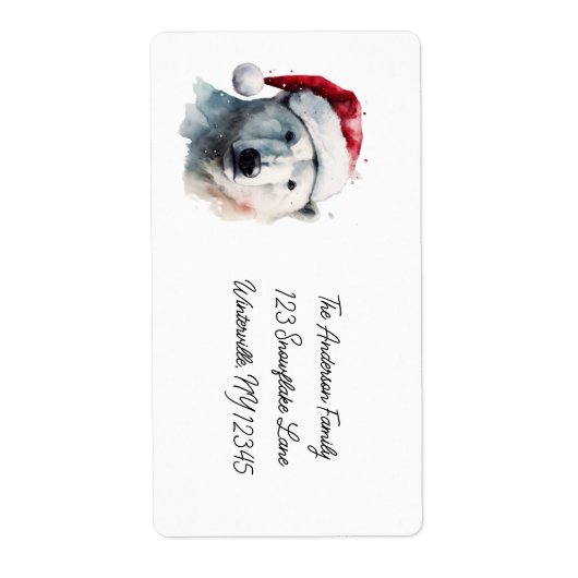 Jingle Bear Joy, op maat Etiket (Voorkant)