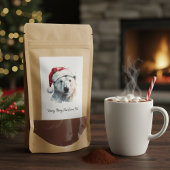 Jingle Bear Joy, op maat gemaakt Voedselcontainer Etiket