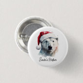 Jingle Bear Joy, op maat Ronde Button 3,2 Cm (Voorkant /achterkant)