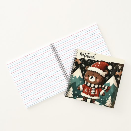 Jingle Bear – Kerstmannenbos Parade Notitieboek (Binnen)