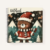 Jingle Bear – Kerstmannenbos Parade Notitieboek (Voorkant)