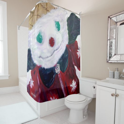 Jingle Beer Douchegordijn (In situ)