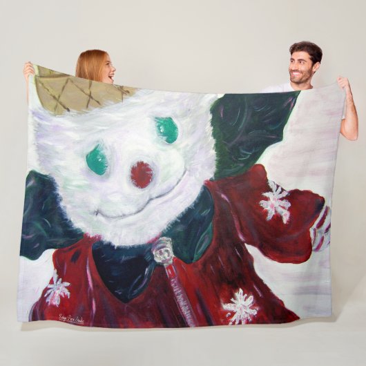 Jingle Beer Fleece Deken (In situ)