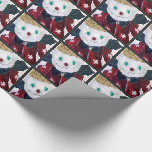 Jingle Beer inpakpapier groen (Hoek)