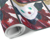 Jingle Beer inpakpapier groen (Rol Hoek)