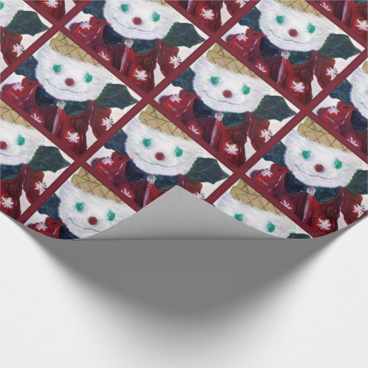 Jingle Beer inpakpapier rood (Hoek)