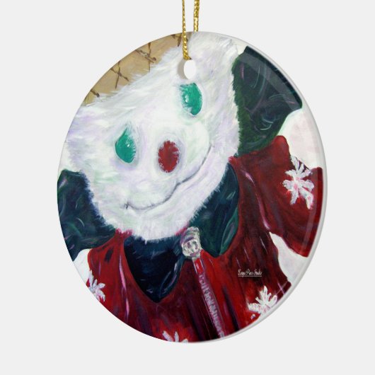 Jingle Beer Keramisch Ornament (Links)