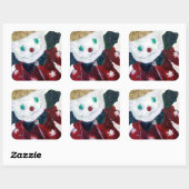 Jingle Beer Vierkante Sticker (Vel)