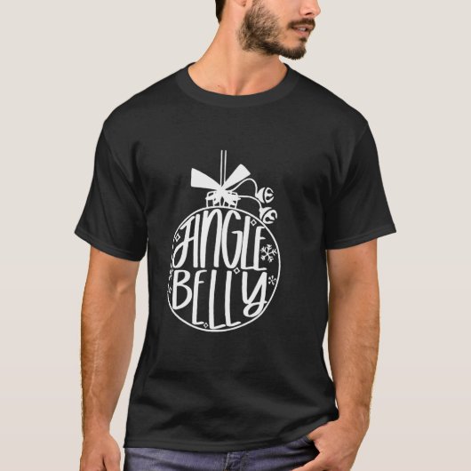 Jingle Bell All The Way  Christmas Pregnancy T-shirt (Voorkant)
