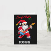Jingle Bell And Rock Christmas Santa Rolling Playi Kaart (Voorkant)