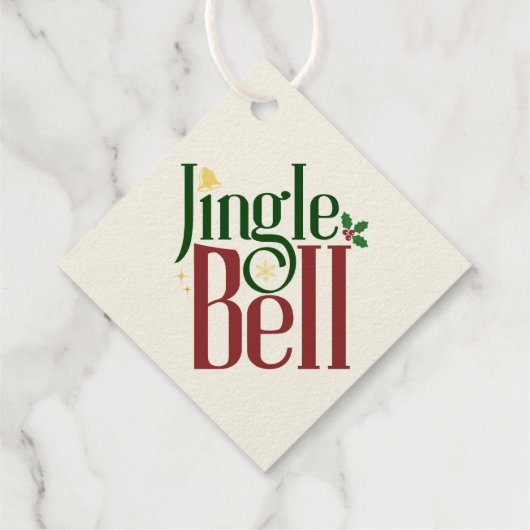 Jingle Bell Bedankjes Labels (Achterkant)