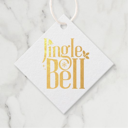 Jingle Bell Bedankjes Labels (Voorkant)