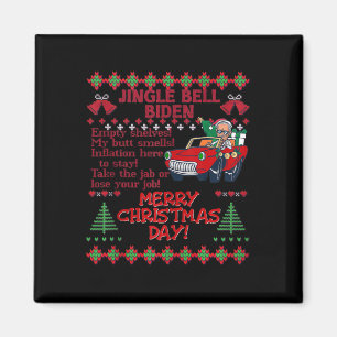Jingle Bell Biden Kerstmis Santa Trump Lelijke Ker Magneet