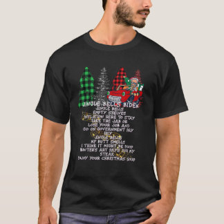 Jingle Bell Biden Xmas Santa Trump 3 Ugly Christma T-shirt