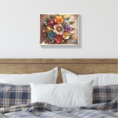 Jingle Bell Blooms Canvas Afdruk (Insitu (Slaapkamer))