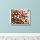 Jingle Bell Blooms Canvas Afdruk (Insitu (Houten vloer))