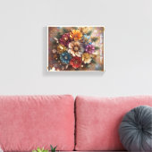 Jingle Bell Blooms Canvas Afdruk (Insitu (Woonkamer))