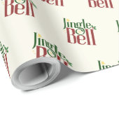 Jingle Bell Cadeaupapier (Rol Hoek)