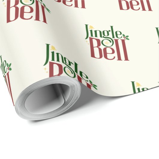 Jingle Bell Cadeaupapier (Rol Hoek)