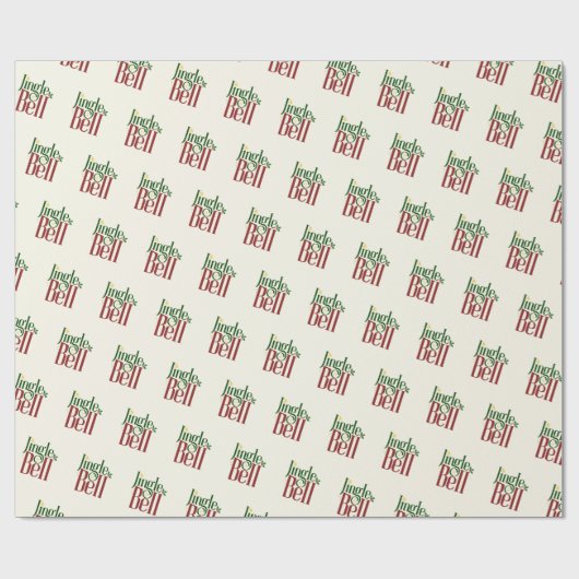 Jingle Bell Cadeaupapier (Vlak)