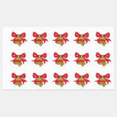 Jingle Bell Cartoon Kerstmis Bells Clipart Clip Labels (Vel)
