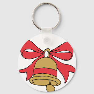 Jingle Bell Cartoon Kerstmis Bells Clipart Clip Sleutelhanger