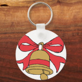 Jingle Bell Cartoon Kerstmis Bells Clipart Clip Sleutelhanger (Voorkant)