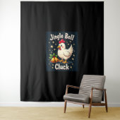 Jingle Bell Cluck Chicken Wandkleed (In situ)