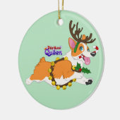 Jingle Bell Corgi- Ornament (Links)