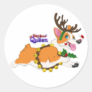 Jingle Bell Corgi- Stickers