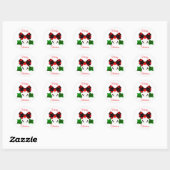 Jingle Bell-envelopseals Ronde Sticker (Vel)