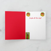 Jingle Bell Goose Kerstmis Feestdagen Kaart (Binnen)