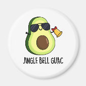 Jingle Bell Guac Grappige avocado woordspeling Magneet (Voorkant)