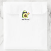 Jingle Bell Guac Grappige avocado woordspeling Ronde Sticker (Tas)