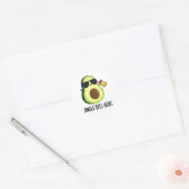 Jingle Bell Guac Grappige avocado woordspeling Ronde Sticker (Envelop)