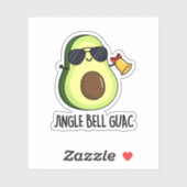 Jingle Bell Guac Grappige avocado woordspeling Sticker (Vel)