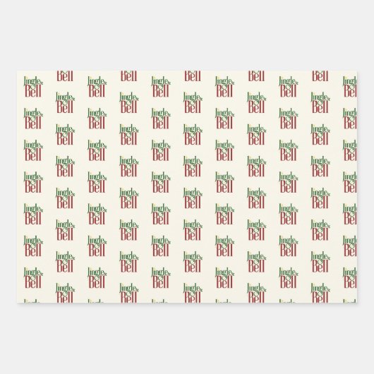 Jingle Bell Inpakpapier Vel (Voorkant 2)