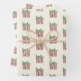 Jingle Bell Inpakpapier Vel