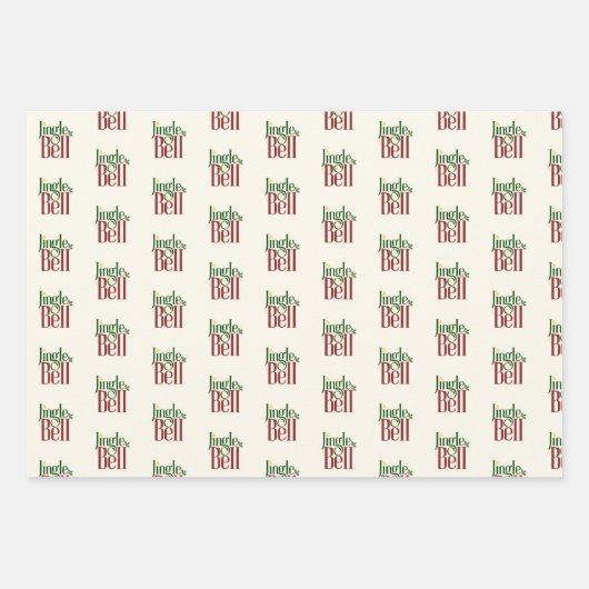 Jingle Bell Inpakpapier Vel (Voorkant)