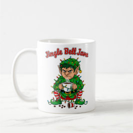 Jingle Bell Java Funny Elf Coffee Design Koffiemok