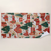 Jingle Bell Jubilee Strandlaken (Voorkant)