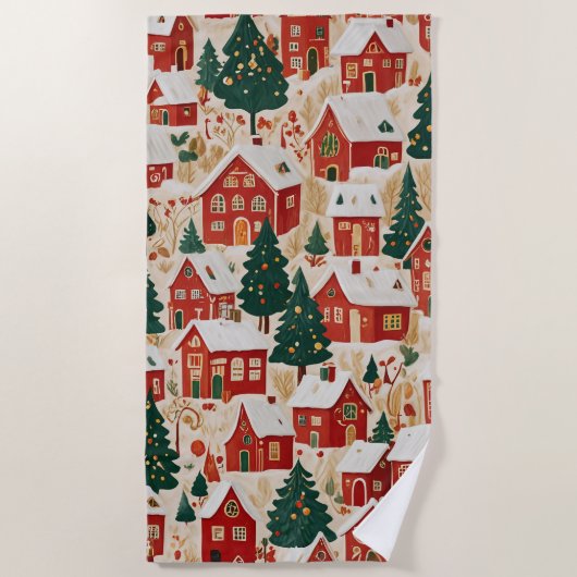 Jingle Bell Jubilee Strandlaken (Voorkant)