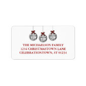 Jingle Bell Kerst Adresetiketten Etiket (Voorkant)