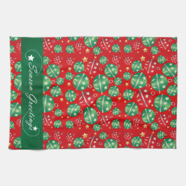 Jingle Bell Kerst Ornament Patroon Theedoek